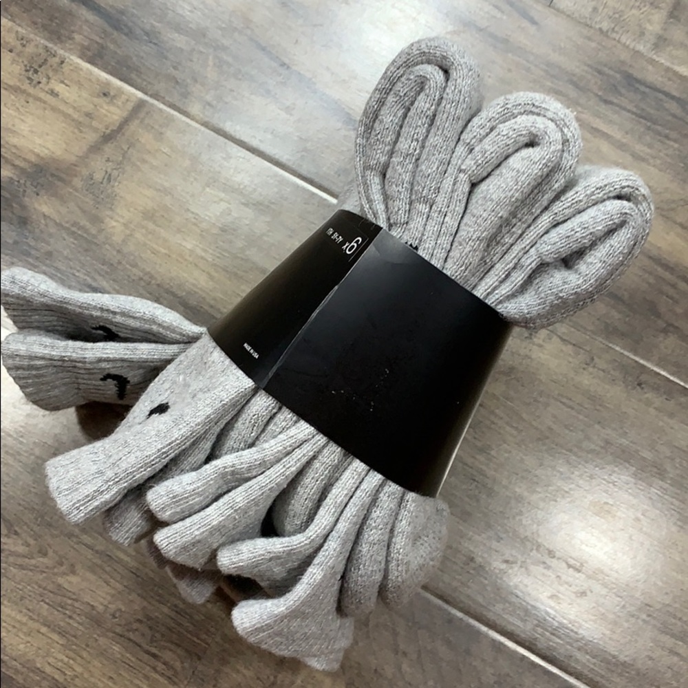 NIKE EVERYDAY CUSHIONED CREW 6 pairs SOCKS NWT - Picture 9 of 16